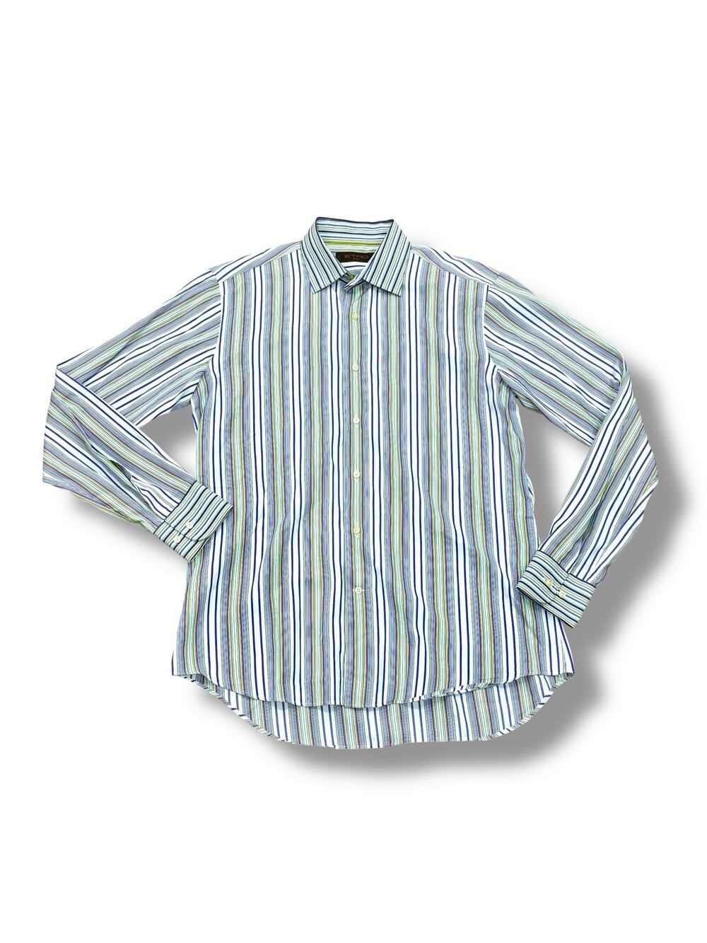 Etro Milano Men’s Size 41 Multicolor Dress Shirt Designer Classic